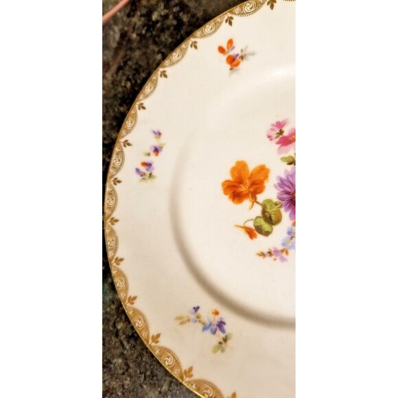 Antique fine Porcelain Beyer & Bock, Royal Rudolstadt, Volkstedt -Rudolstadt 24K - Picture 13 of 16